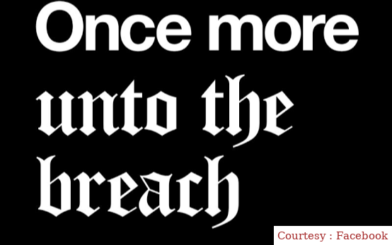Once More Unto the Breach 