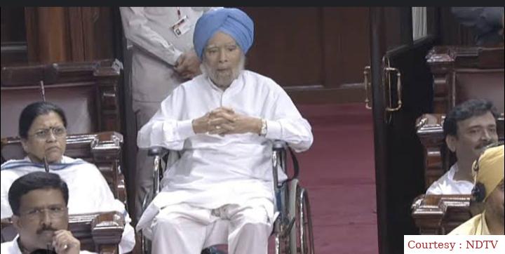 Opposition parties were heavy during discussion on Delhi ordinance, Manmohan Singh appeared