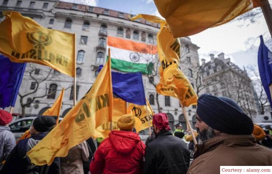 प्रवासी भारतीयों का खालिस्तान समर्थक रैली को मुंहतोड़ जवाब ।