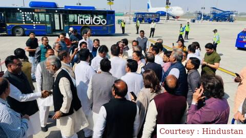 Pawan Kheda removed by airplane