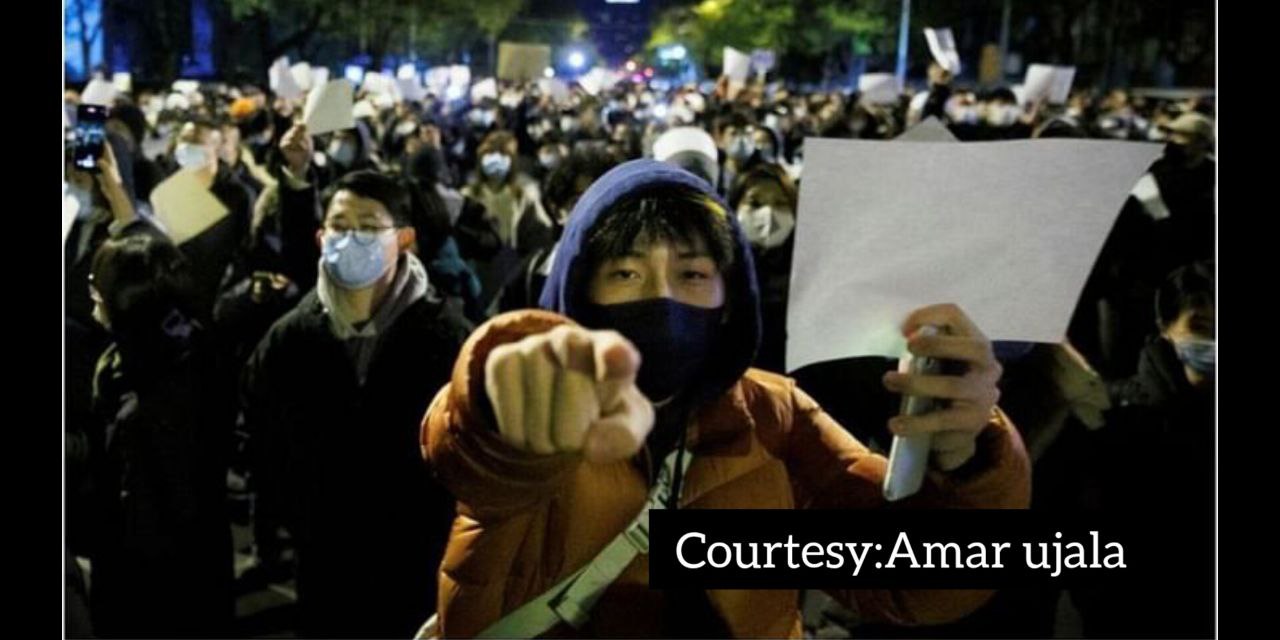 Chinese police are making aggressive inquiries with protesters.