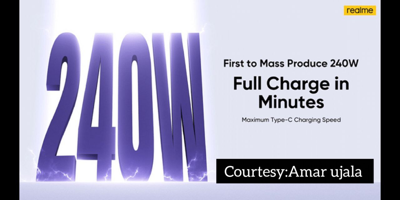Realme will introduce a smartphone with fast charging.