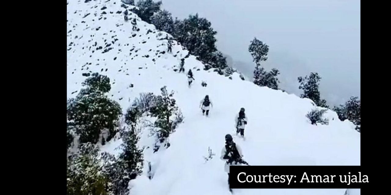 नियमित ऑपरेशन के दौरान जवानों की मौत।