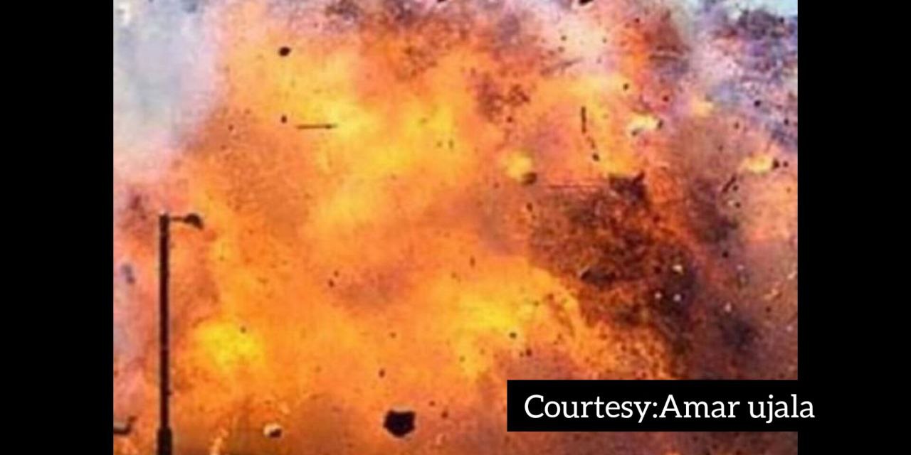 A terrible cylinder explosion in Pakistan.