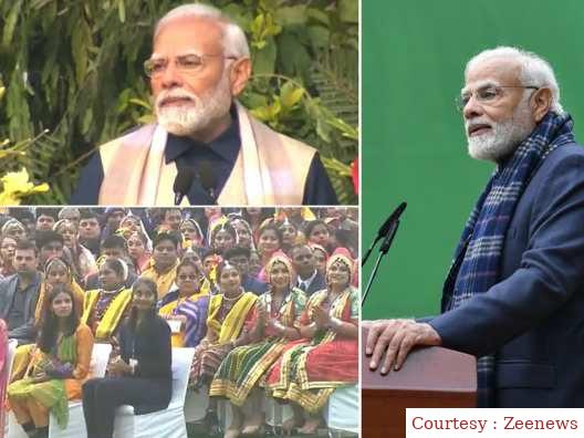 पीएम मोदी एनसीसी कैडेट्स के कार्यक्रम में शामिल हुए।