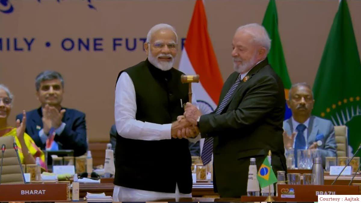 PM Modi handed over G-20 headed to Brazil