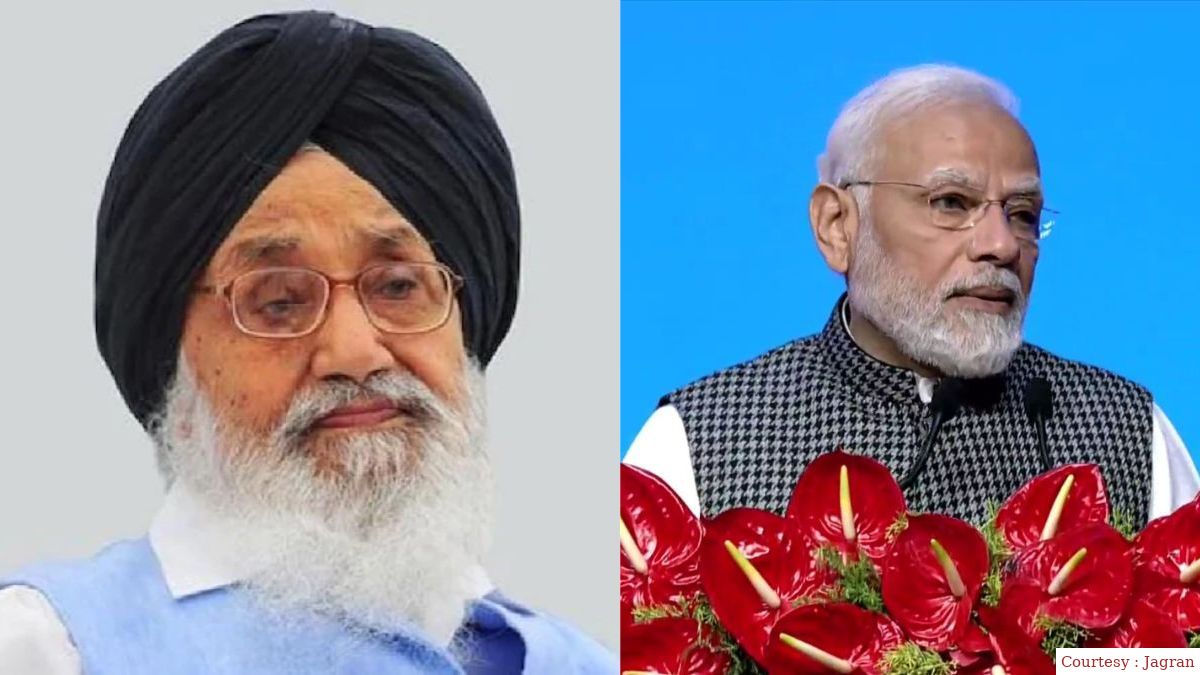 PM Modi pays tribute to Prakash Singh Badal