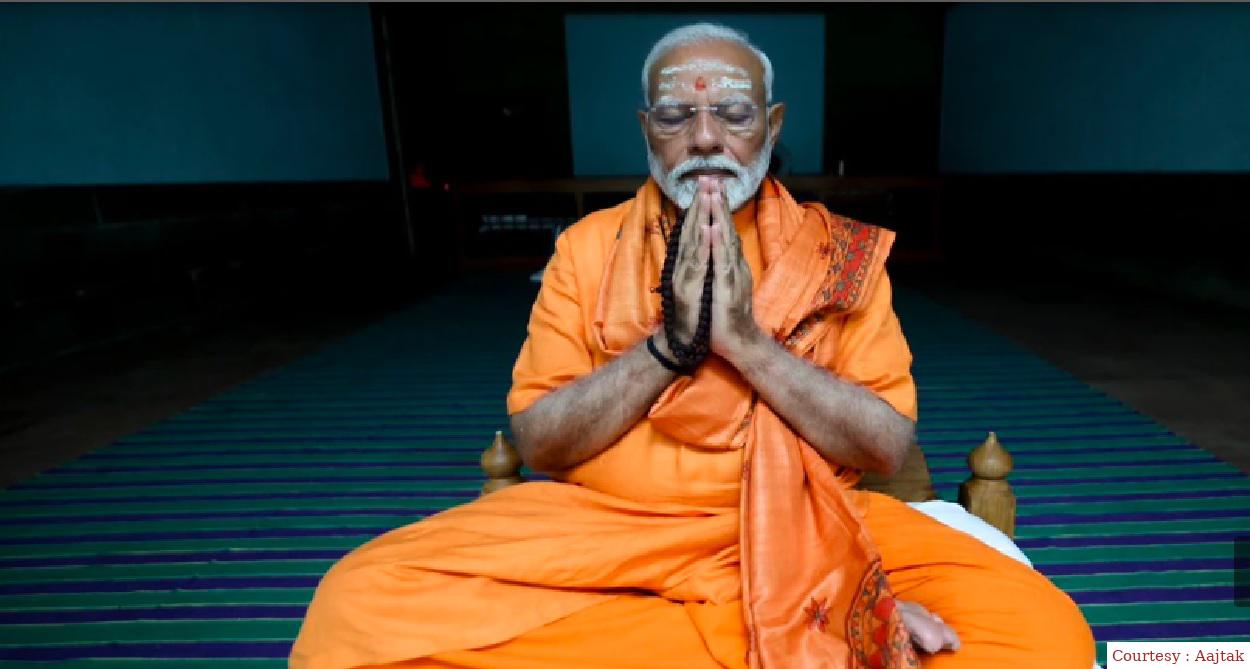 पीएम मोदी की 3 दिन की साधना से I.N.D.I.A गठबंधन में हाहाकार, लेकिन मोदी अपनी साधना में लिन.