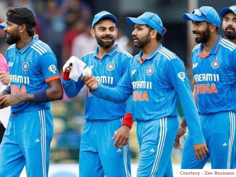 इंडिया और नीदरलैंड के बीच वनडे विश्व कप का अभ्यास।