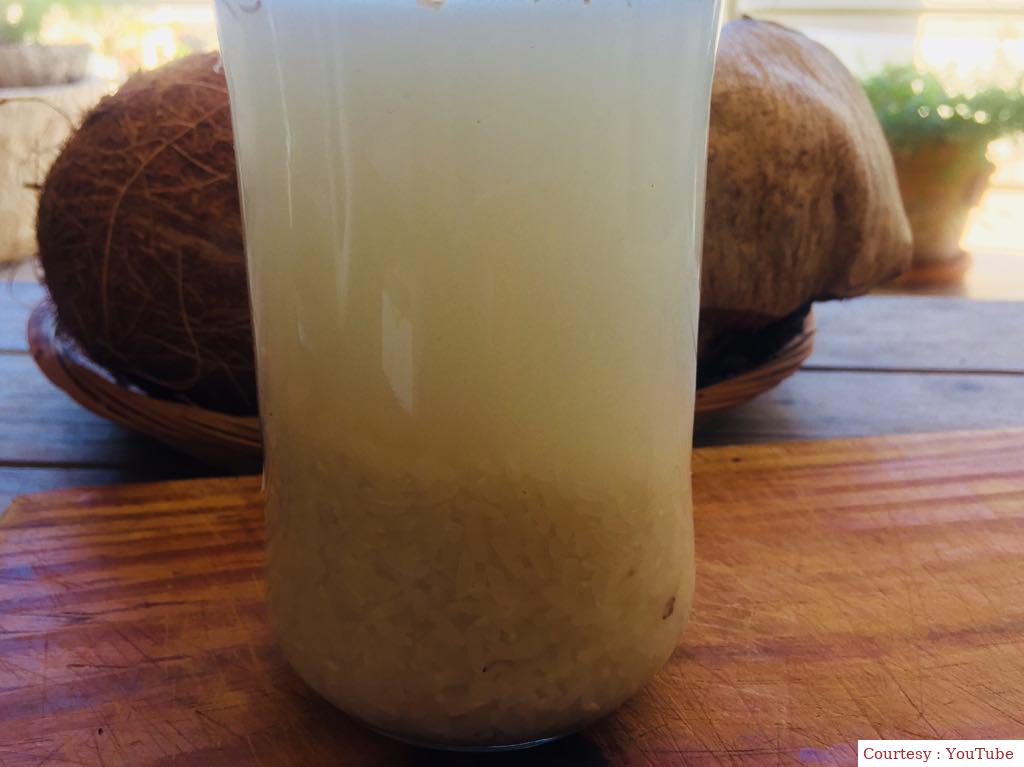 Prepare firmed rice water for hair growth
