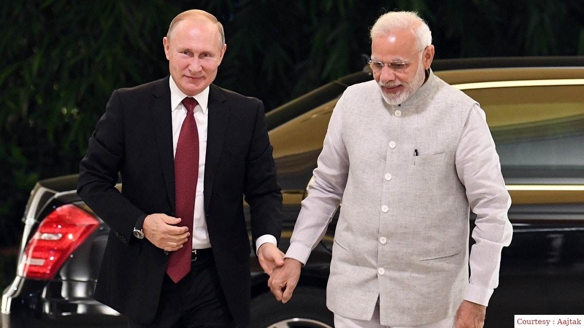 Prime Minister Modi praised in Russias President Putin