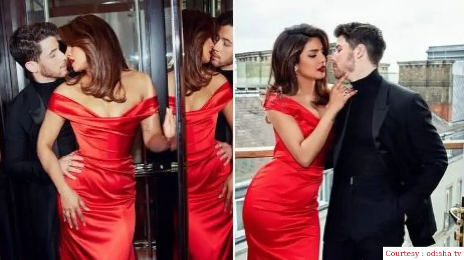 Priyanka Chopra looks stunning in off shoulder re colored gown during Citadel premiere