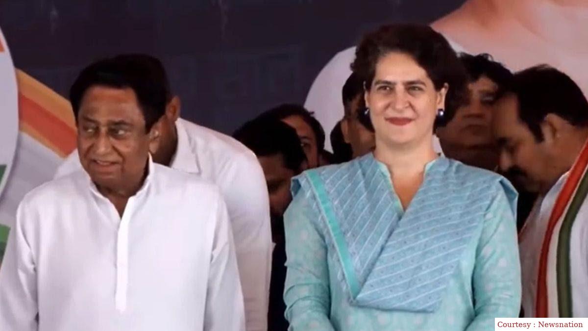 प्रियंका गांधी पहुंची एमपी के मोहनखेड़ा तीर्थ स्थल