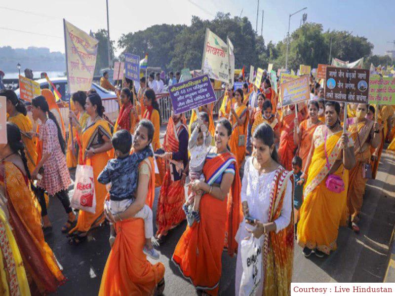 Protests of Jain community in Canada over encroachment at their pilgrimage sites in India.