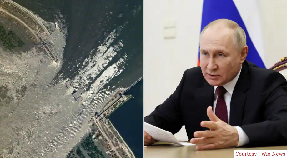 Putin gives his first reaction on Kakhovka dam attack
