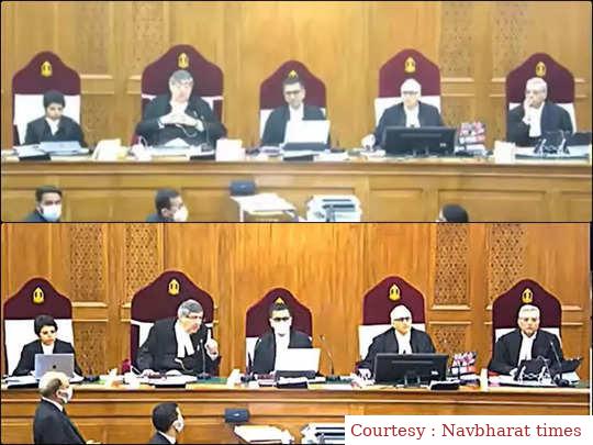 Question to CJI- Why the height of judges chairs is different?