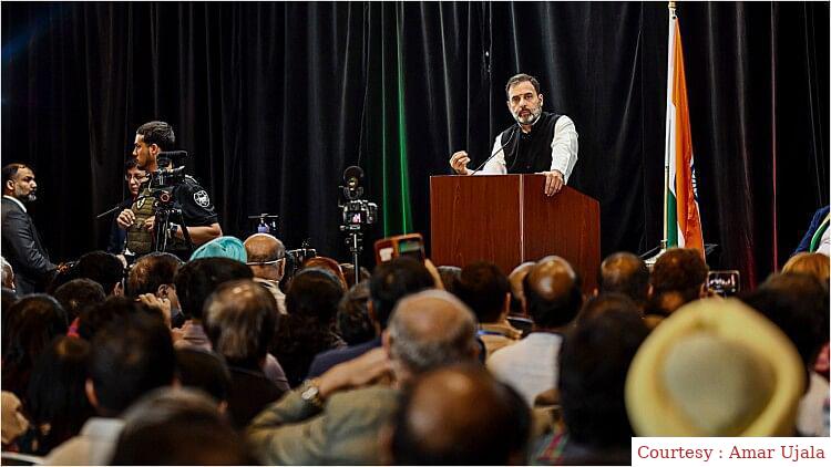 Rahul Gandhi spoke on Indias dictatorial government in Stanford University program.