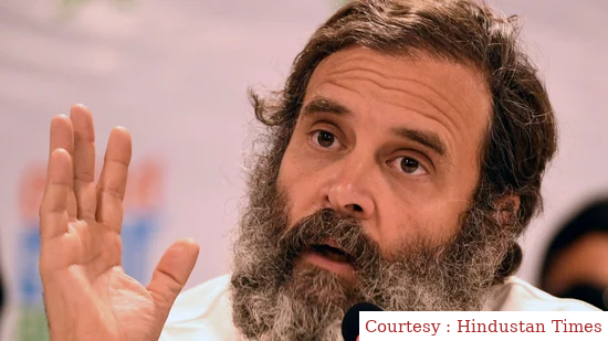 Rahul Gandhi takes a jibe at PM over Adani issue