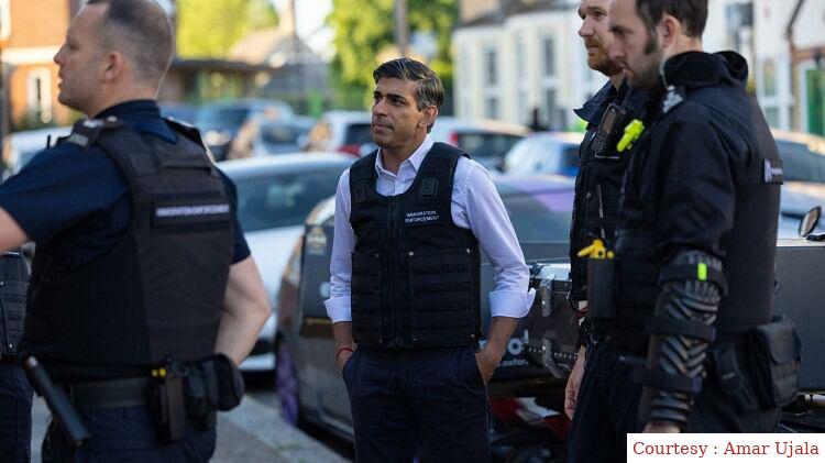 Raids against illegal migrants in Britain.