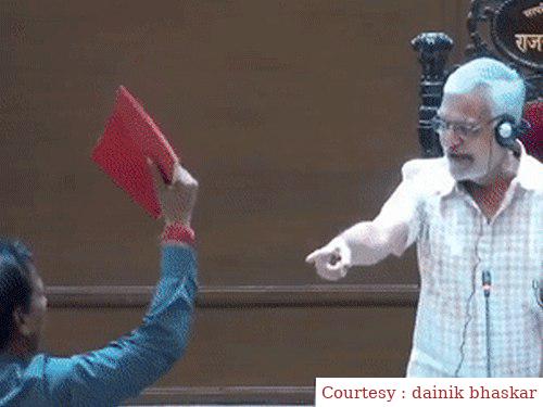 विधानसभा से निकाल दिए गए राजस्थान के बर्खास्त मंत्री राजेंद्र गुढ़ा।