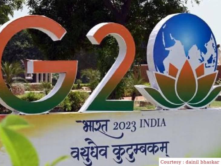 जी-20 शिखर सम्मेलन में 32 करोड़ रुपए की लागत से की गई सौंदर्यीकरण का हाल-बदहाल।