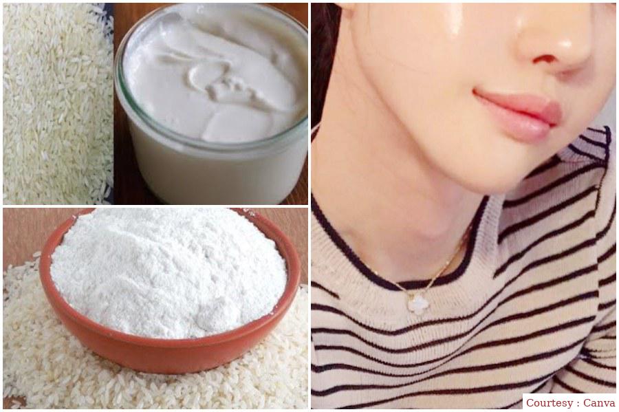 Rice flour will blossom face