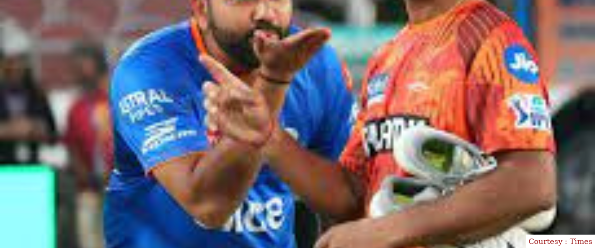 Rohit Sharma Replicates Harshit Rana's Flying-Kiss Gesture Towards Mayank Agarwal; SRH Deletes