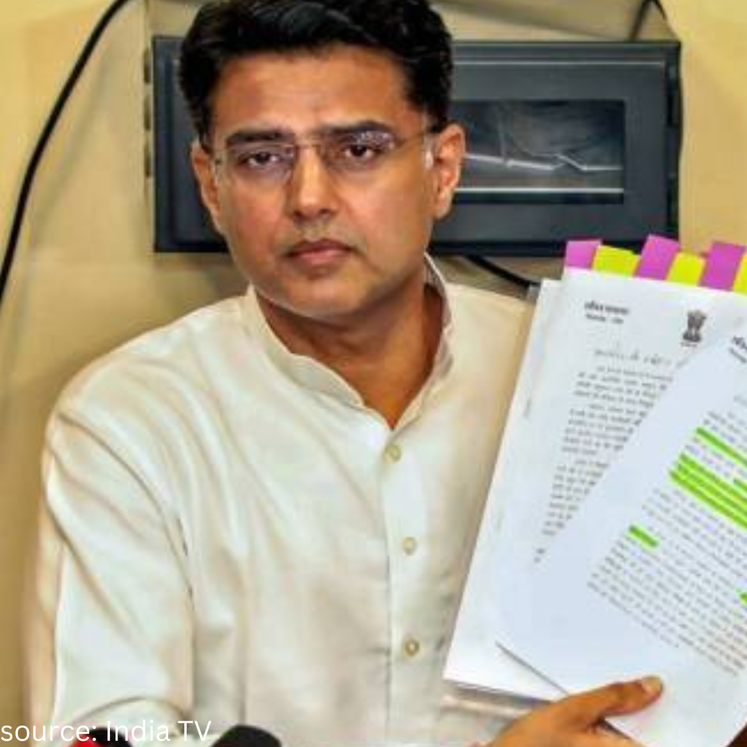 Sachin Pilot protested today as Congress high commands to send a warning