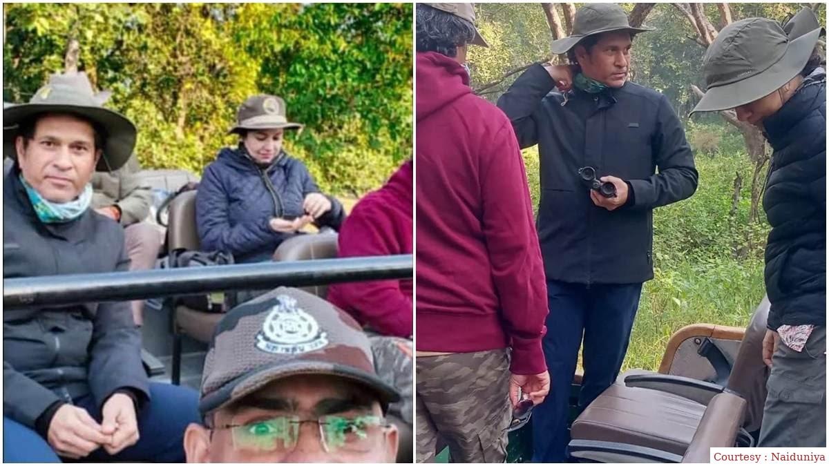 Sachin Tendulkar reached Kanha National Park