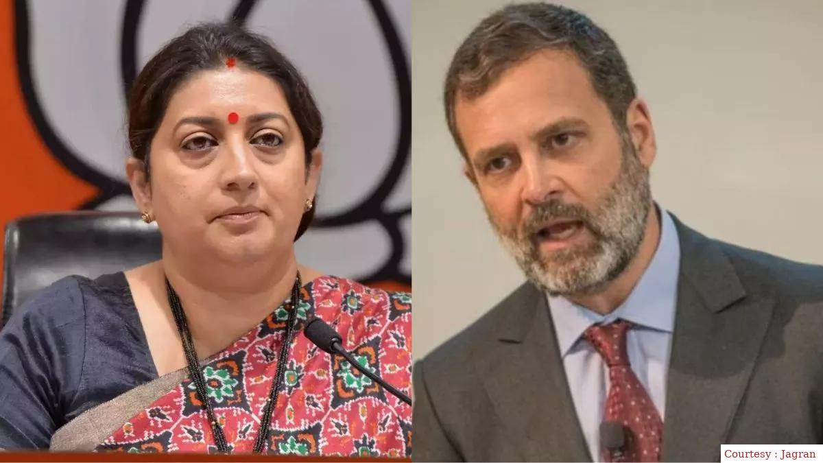 समृति ईरानी का कांग्रेस पर निशाना।