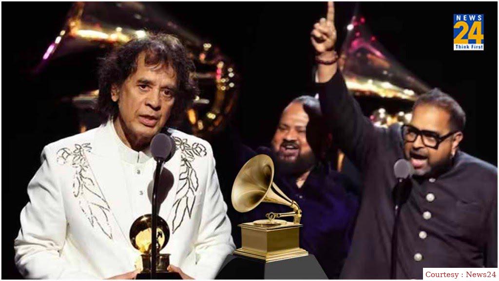 Shankar Mahadevan and Zakir Hussain received Grammy Award