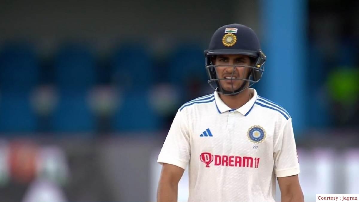 Shubman Gills batting situation failed in India vs Ws. West Indies ICC World Test Championship Series.