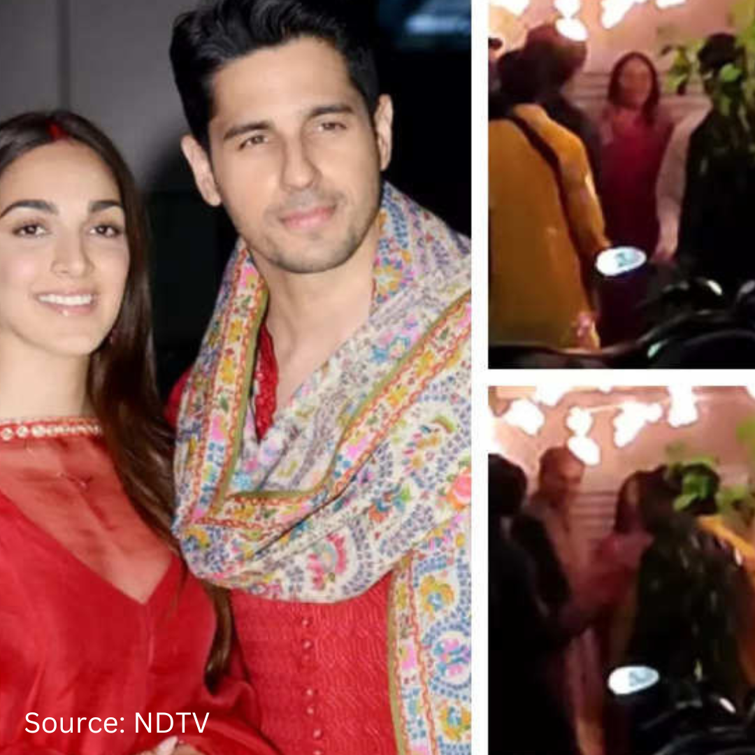 Sidharth Malhotra and Kiara Advani dancing to dhol beats