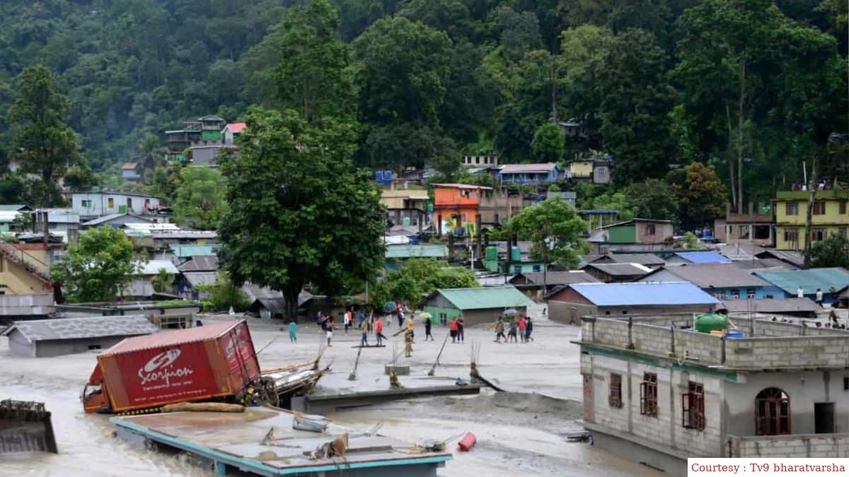 Sikkim flood due to Nepals earthquake