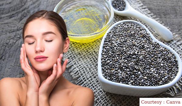 Skin bristoning chia seed mask