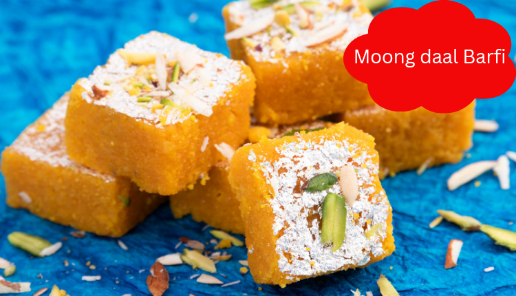 Soaking lentils, moongdal barfi made without mawa