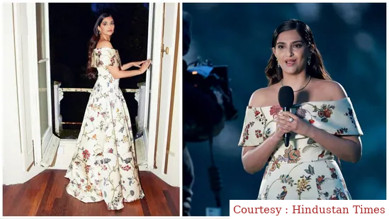 Sonam wears a white color dress at King Charles III coronation concert