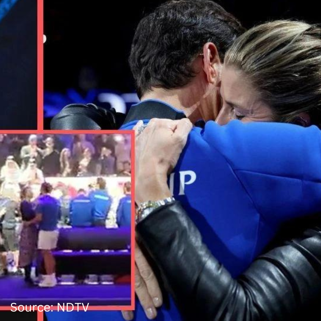 Mirka Federer shared a warm embrace with Rafael Nadal