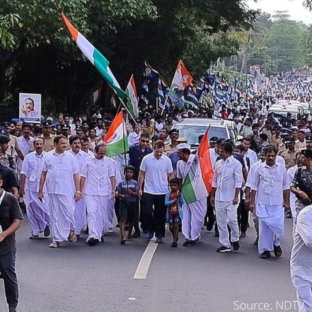 Rahul Gandhi's Bharat Jodo Yatra getting off on a rousing start from Kerala