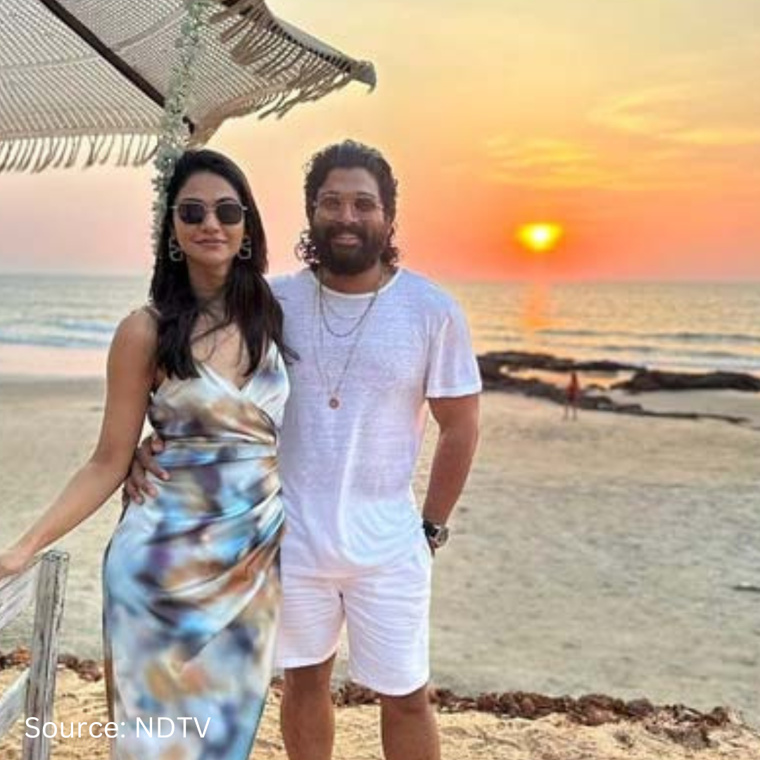 Allu Arjun enjoying his vacation with his darling wife goes viral