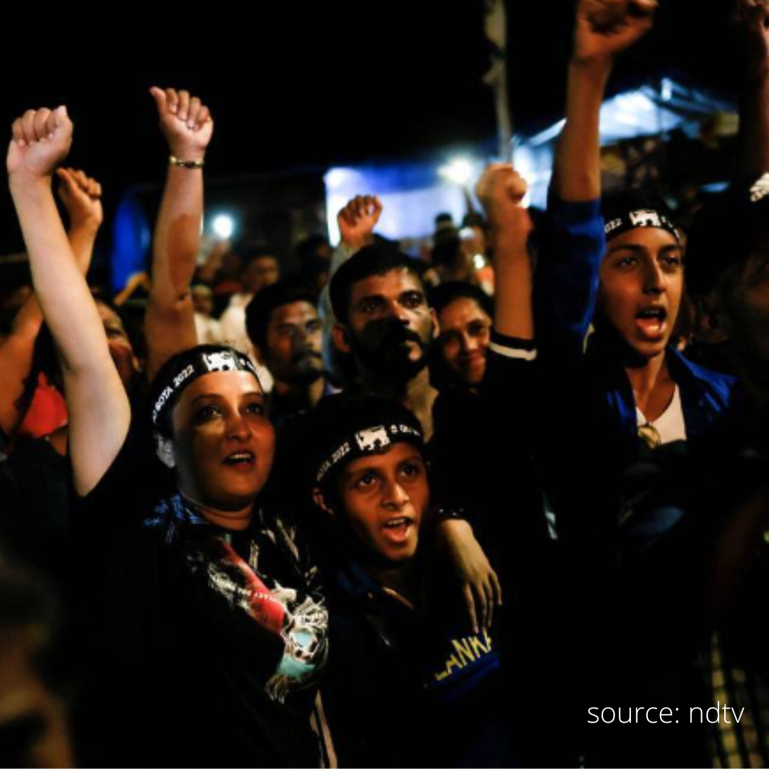 Gotabaya in Singapore resigns: protesters leave Colombo Government buildings