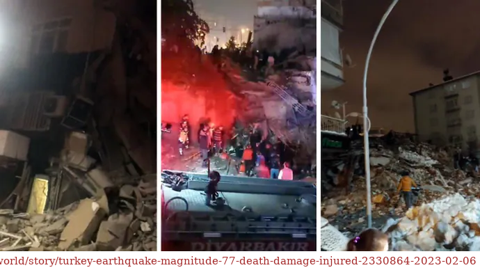 South Turkey and Syria hit by 7,8 magnitude earthquake