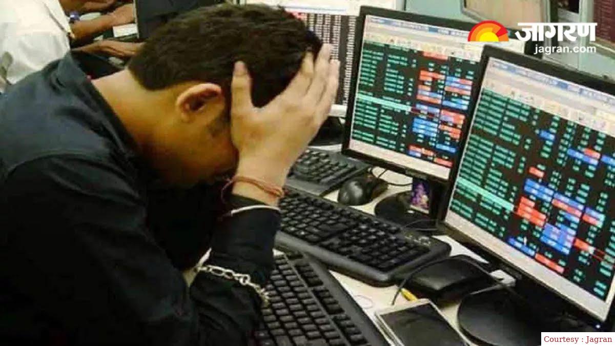 Stock market declines, Sensex dropped 325 points on the first trading day of the week