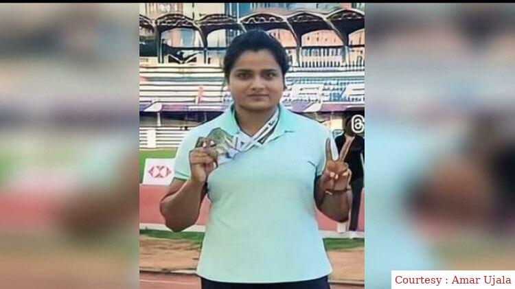 Story of Neetika Verma, who won a silver medal at the 62nd National Open Athletics Championship.