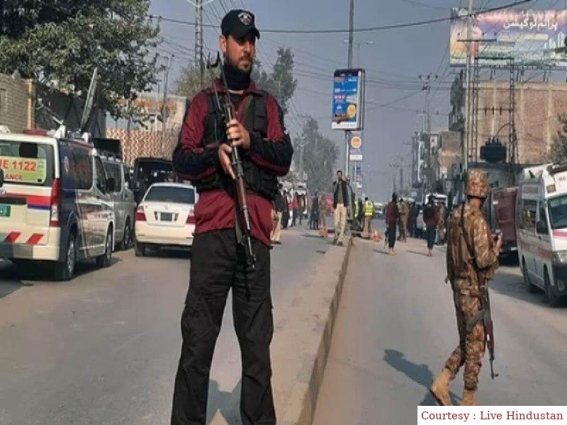 Suicide terrorist attack in Pakistans Khyber Pakhtunkhwa province, targeted police station.