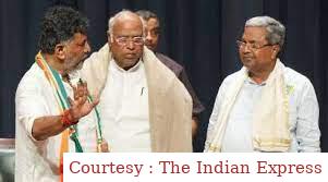 Team Siddaramaiah celebrating as DK Shivakumar didn’t budge