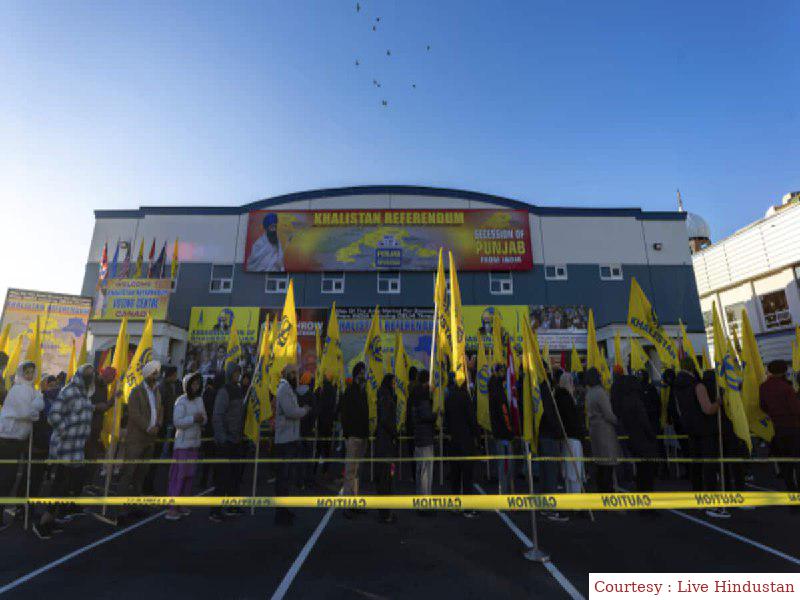 The area in which the terrorist Nijjar was killed, there have been forced recovery calls to Indians.