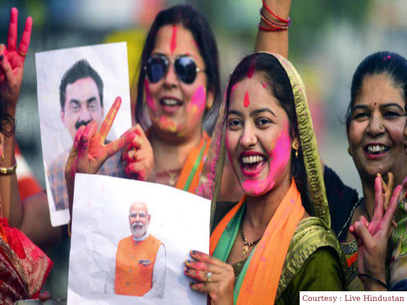 The Congress got away from power in Madhya Pradesh, but the decline in the vote shayer.