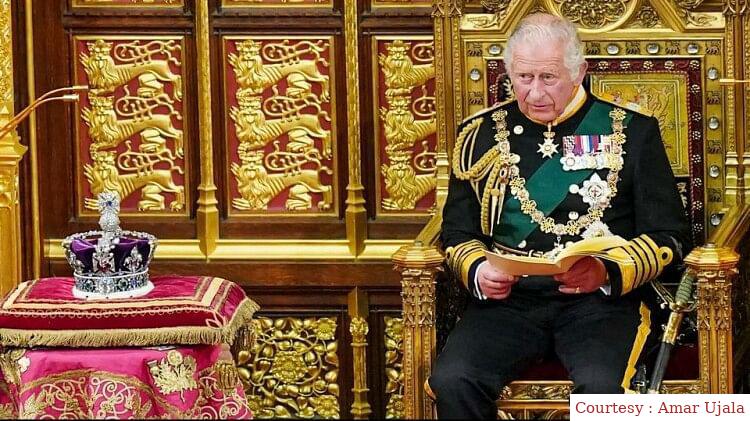 The coronation ceremony of King Charles.