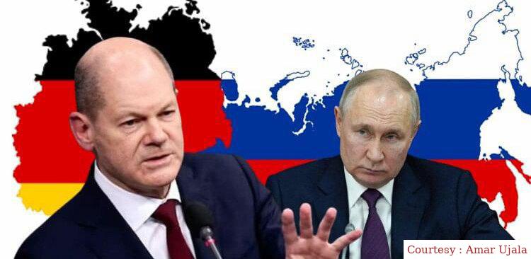 The effect of war is visible in Russia and Germany.